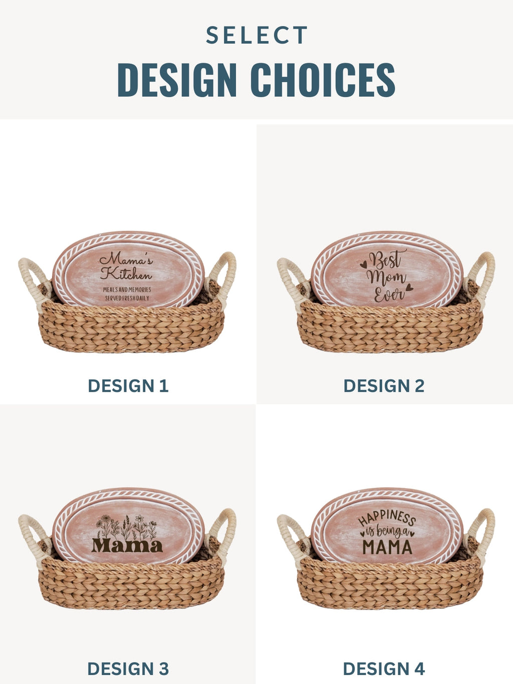 Bread Warmer & Basket - Mom Oval
