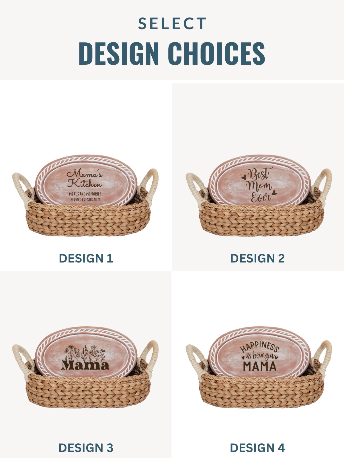 Bread Warmer & Basket - Mom Oval