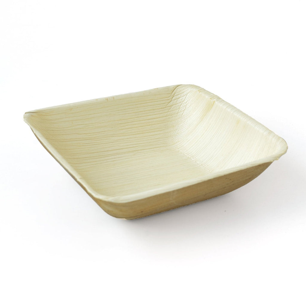 Palm Leaf Deep Square Bowls 5" Inch (25/50/100 bowls)