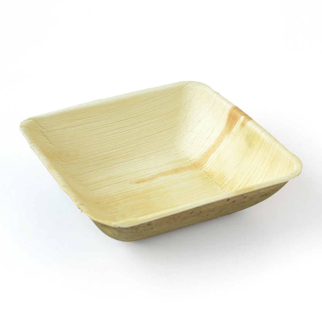 Palm Leaf Deep Square Bowls 5" Inch (25/50/100 bowls)