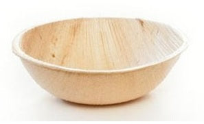 Palm Leaf Round Bowl 3.5" Inch - 2.5 Oz (25 count)