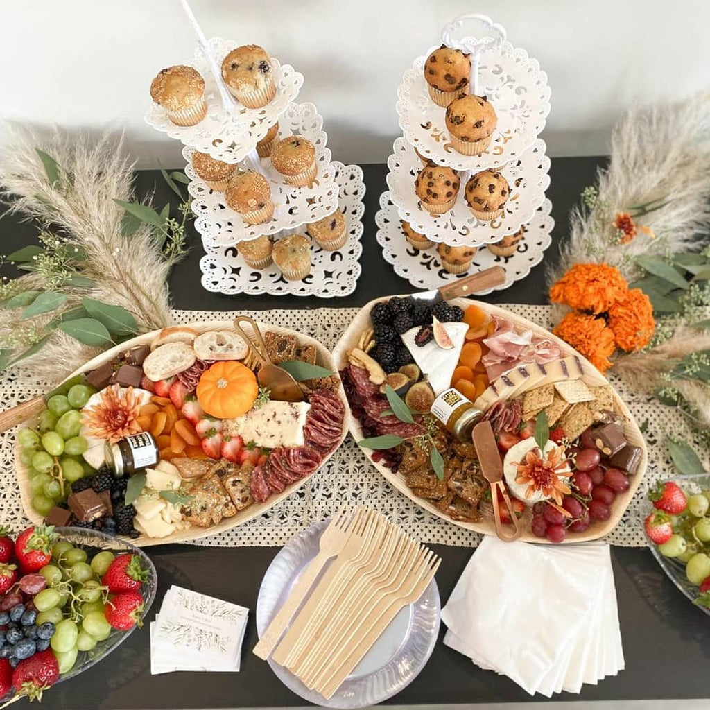 Palm Leaf Oval Platter Tray 15" x 10" Inch  (10/50/200 count)