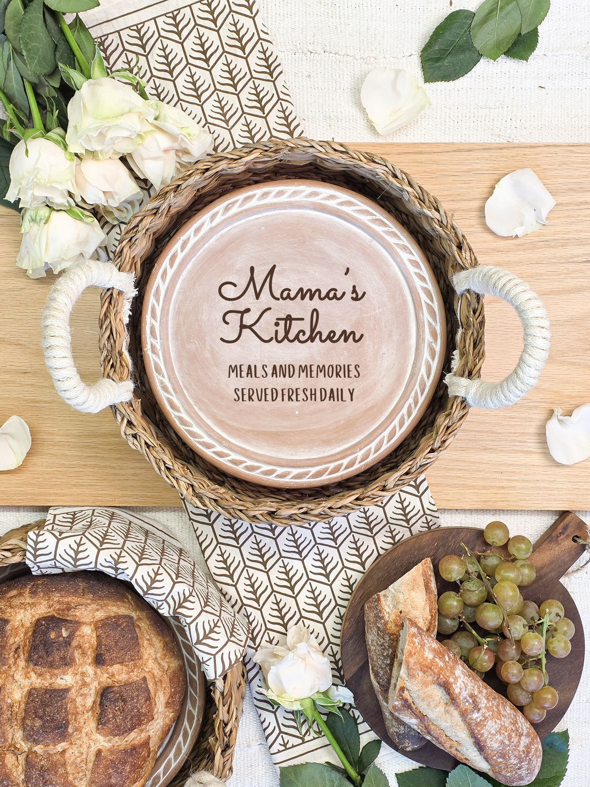 Bread Warmer & Basket - Mom Round