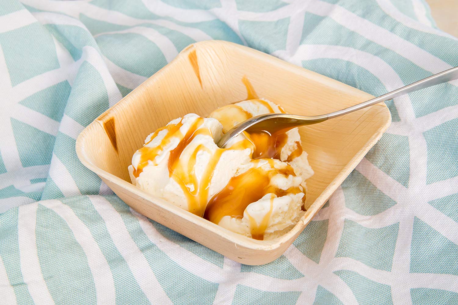 Palm Leaf Deep Square Bowls 5" Inch (25/50/100 bowls)